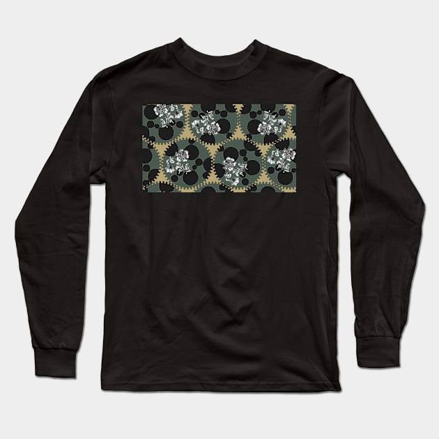 Steampunk Gears Long Sleeve T-Shirt by MAMMAJAMMA
